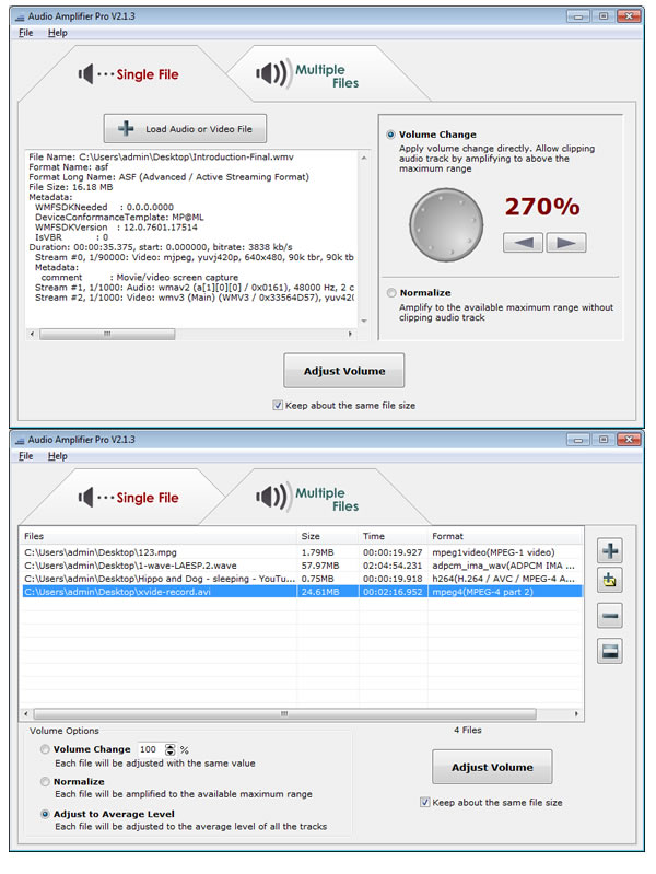 Boost sound, Normalize Volume, adjust volume,boost volume,normalize sound