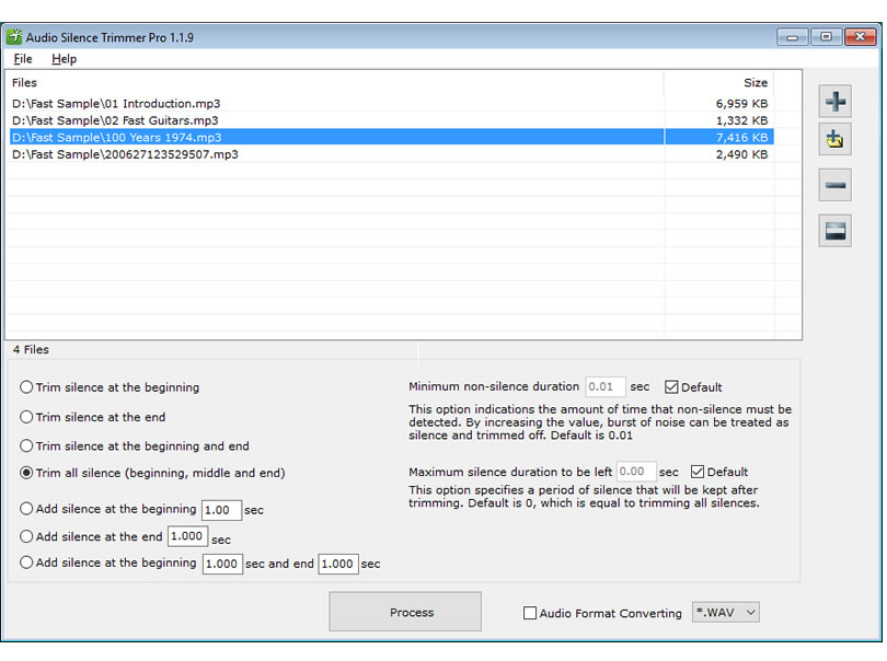 Audio Silence Trimmer Pro 1.0.3