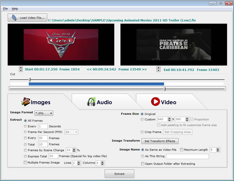 VideoDetach Pro 1.2.5 screenshot