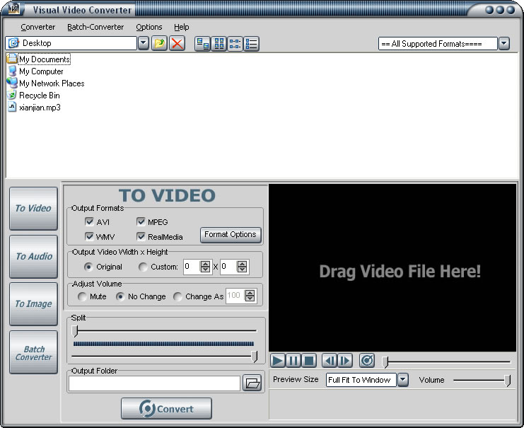 Screenshot of Visual Video Converter